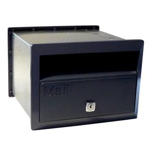 Velox 230mm Black Flexi Front Open Letterbox