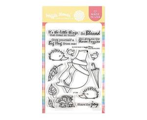 Waffle Flower Crafts Clear Stamps 4in X 6in - Blessed Bear