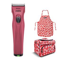 Wahl Creativa Cordless Clipper with Pawprint Apron & Tool Bag