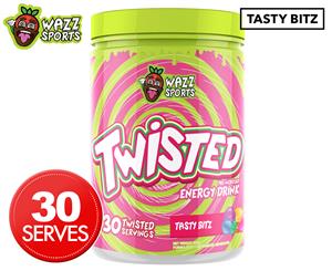 Wazz Sports Twisted Pre-Workout Energy Drink Tasty Bitz 432g