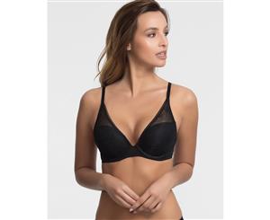 Wonderbra Padded Triangle Bra in Black