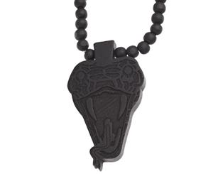 Wood Style Bead Chain - COBRA black - Black