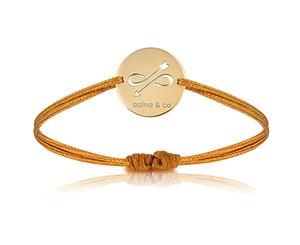 aaina & co Yellow Gold Swedish Malin Cord Bracelet