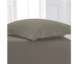 1000TC Pure Cotton Tailored Pillowcases PEWTER