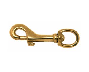 13mm Round Eye Solid Brass Snap Hook