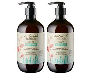 2 x Natural Instinct Uplift Body Wash 500mL