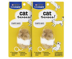 2 x Total Care Cat Senses Scamper Mouse