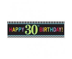 30th Celebration Chevron Design Giant Banner