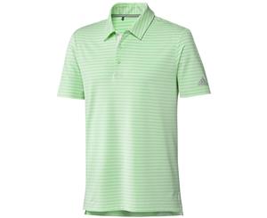 Adidas Ultimate365 2-Stripe Polo - Glow Green/White - Mens