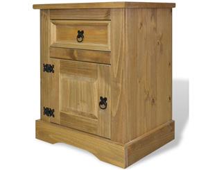 Bedside Cabinet Mexican Pine Corona Range Bedroom Nightstand Table