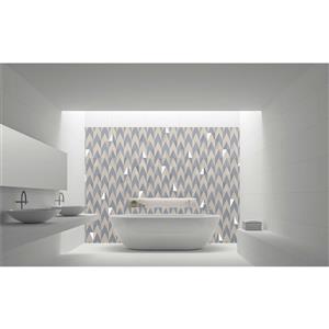 Bellessi 300 x 900 x 4mm Motiv Polymer Bathroom Panel - Herringbone