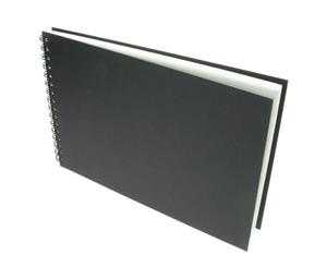 Black CSB Cover/Grey Back Spiral Cartridge Book 150gsm 40s Short Edge A3