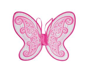 Bristol Novelty Adults Unisex Pink Butterfly Wings (Pink) - BN1149