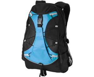 Bullet Hikers Backpack (Solid Black/Aqua Blue) - PF1129