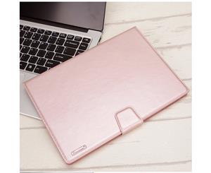 Catzon iPad case Luxury Sheepskin Flip Magnetic Closure Slot Wallet Cover Case - Rose Gold