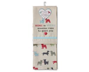 Cooksmart Pack of 2 Tea Towels Country Pooches