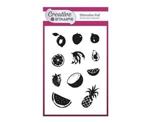 Creative Stamps A6 Stamp Set - Watercolour Fruit - Set of 11