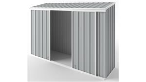 EasyShed D3008 Narrow Slider Garden Shed - Gull Grey