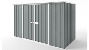 EasyShed D3015 Flat Roof Garden Shed - Armour Grey