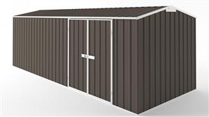 EasyShed D6023 Truss Roof Garden Shed - Jasmine Brown