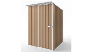 EasyShed S1519 Skillion Roof Garden Shed - Pale Terracotta