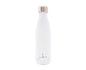 Ecobud Insulated Stainless Steel Water Bottle (White)