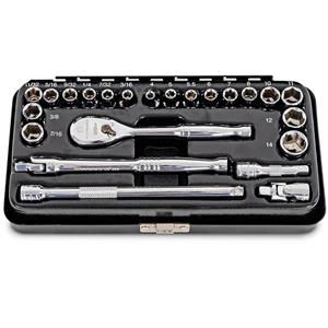 GEARWRENCH 23Pc 120XP 6 Point 1/4inch Metric/SAE Drive Socket Set 83064