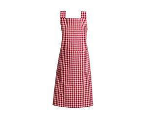 Gingham Aprons Set Of 4 Red