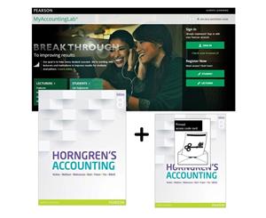 Horngren's Accounting + MyAccountingLab with eText  Value Pack