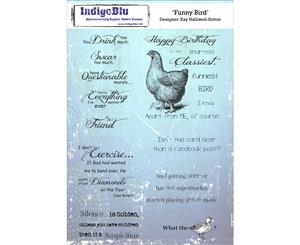 IndigoBlu Cling Mounted Stamp 8&quotX5.5"-Funny Bird