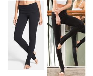 Jerf- Womens-Diu - Black - Yoga and Dance Leggings