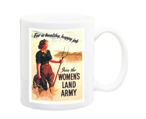 Join The Womens Land Army War Poster Mug - 11 Fluid Oz