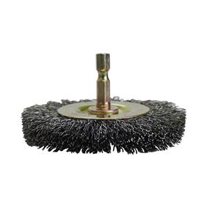 Josco 75mm 1/4-Hex Mounted Crimped Wheel Brush JCW75