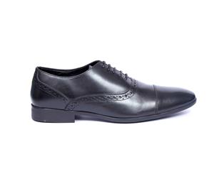 Kitson - Men's Leather Brogues Shoes in Black