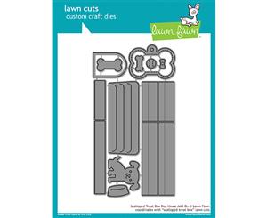 Lawn Fawn Cuts Scalloped Treat Box Dog House Add-On LF1704