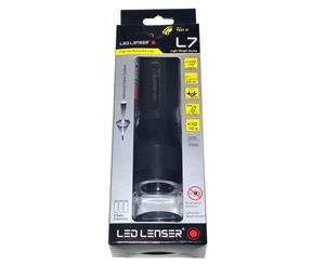 Led Lenser L7 Polycarbonate Shock Proof Flashlight BLACK 3 x AAA 115Lm 225m range