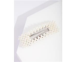 Lovisa Pearl Rectangle Hair Clip