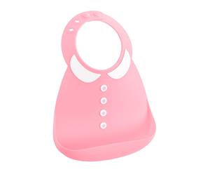 Make My Day Silicone Bib - Peter Pan Pink