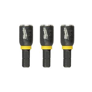 Milwaukee 5/16inch x 35mm Magnetic Insert Nutsetter - SHOCKWAVE - 3 Piece