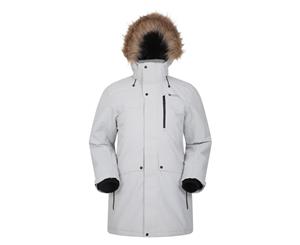 Mountain Warehouse Men Arne Long Padded Jacket - Light Grey