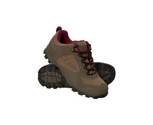 Mountain Warehouse Womens Durable Mcleod Walking Shoes w/ Padded Ankle & Tongue - Brown