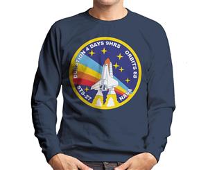 NASA STS 27 Atlantis Mission Badge Men's Sweatshirt - Navy Blue