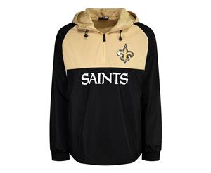 New Era COLOUR BLOCK Windbreaker Jacket - New Orleans Saints - Black