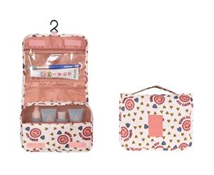 NiceEbag Toiletry Bag Multifunction Cosmetic Bag-Pink