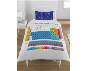 Periodic Table Single Panel Duvet Set (KCPTSP001UK1)