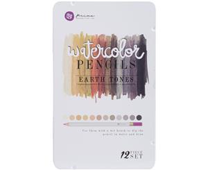 Prima Marketing Mixed Media Watercolor Pencils 12/Pkg-Earth Tones