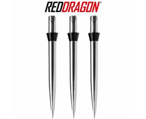 Red Dragon - Silver Trident Dart Points - 32mm - Black