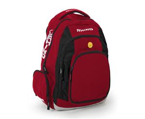 Rhino Mens Adjustable Padded Backpack/Rucksack (Red) - RW4703