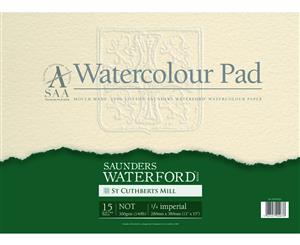 SAA Saunders Waterford Pad 300gsm 1/4 imperial (11x15"/28x38cm) NOT