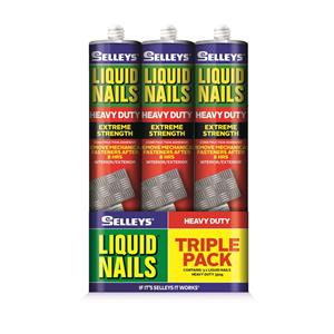 Selleys 350g Heavy Duty Construction Adhesive - 3 Pack